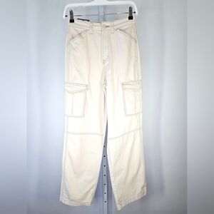 NWT H&M Divided 90's Baggy High Waist Cargo Jeans Size 0